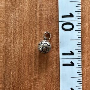 Sterling Silver Soccer Ball Charm/Pendant